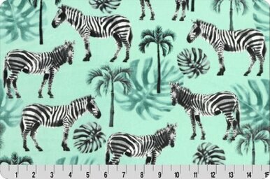 Shannon Fabrics - Cuddle Prints - Zebra, Aruba