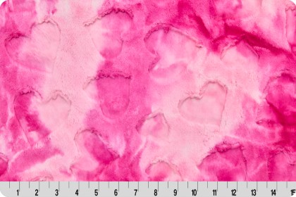Shannon Fabrics - Luxe Cuddle - Sorbet Hearts, Valentine