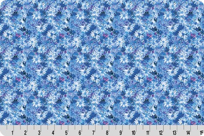 Shannon Fabrics - Quilting Cuddle - Wanderlust - Daisies, Blue