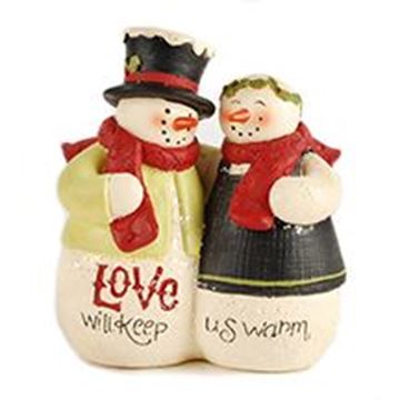 Snowmen Figurine - Love Will Keep Us Warm