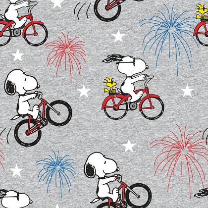 Springs Creative - Snoopy - Snoopy & Woodstock Fireworks, Gray