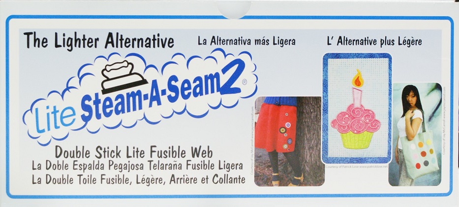 Steam A Seam 2 - Lite - Double Stick Fusible Web - 12' Wide - Sold by The Inch