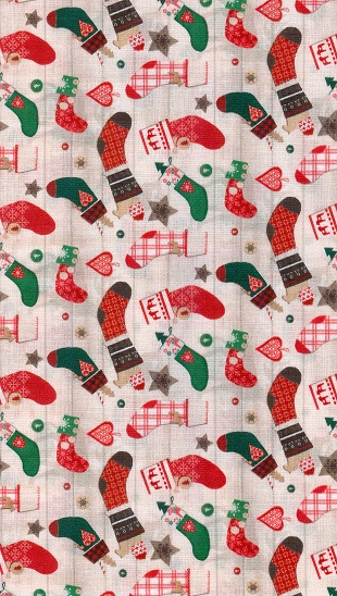 Stof of France - Merry - Christmas Stockings, Cream