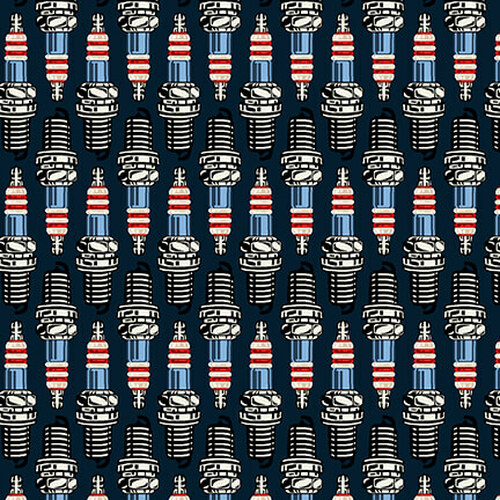 Studio E - American Muscle - Spark Plugs, Navy