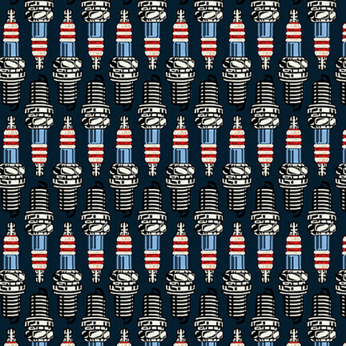 Studio E - American Muscle - Spark Plugs, Navy