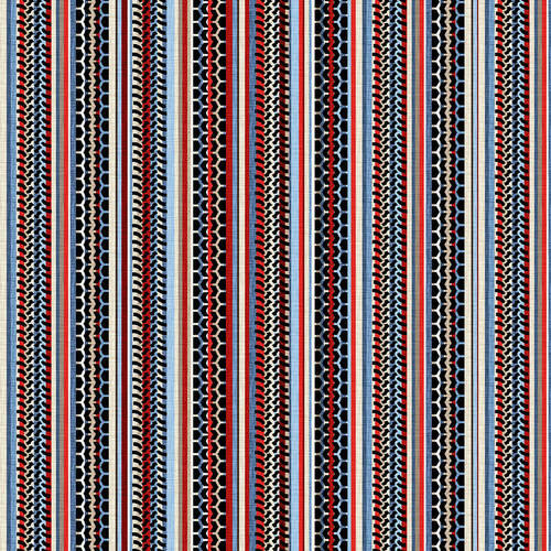 Studio E - American Muscle - Tire Tracks Stripe, Multi