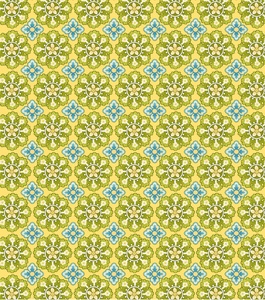 Studio E - Blue Bird - Medallions, Yellow