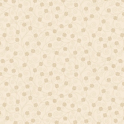 Studio E - Cream & Sugar X - Tiny Roses, Beige
