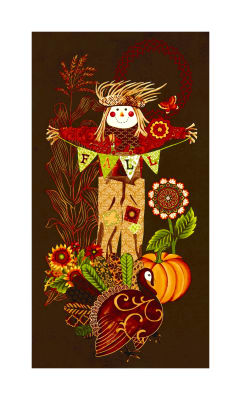 Studio E - Fall Festival - 24' Scarecrow Panel, Brown