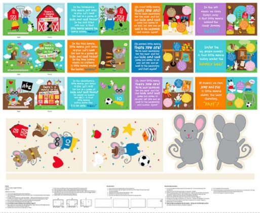 Studio E - Huggable & Lovable - 36' There is a Mouse, Small Book Panel