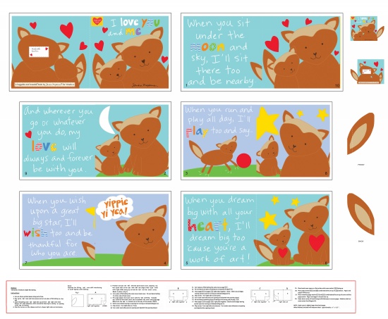 Studio E - Huggable & Loveable - 36' I Love You and Me, Book Panel