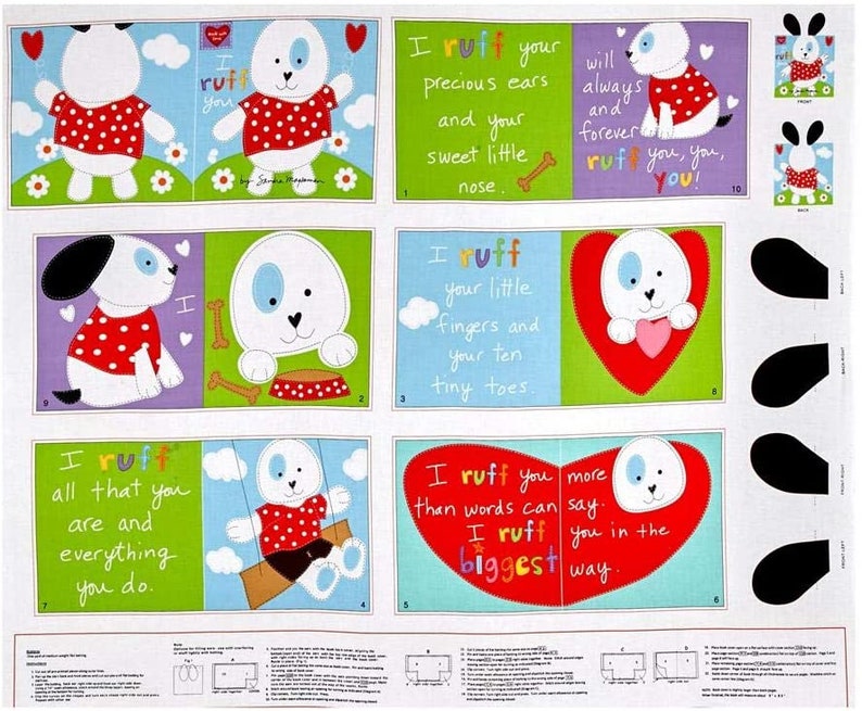 Studio E - Huggable & Loveable - 36' I Ruff You, Book Panel