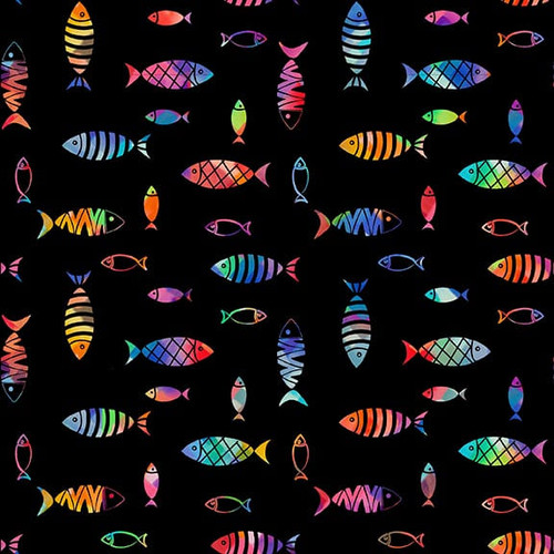 Studio E - Instagram Famous - Colorful Fish, Black