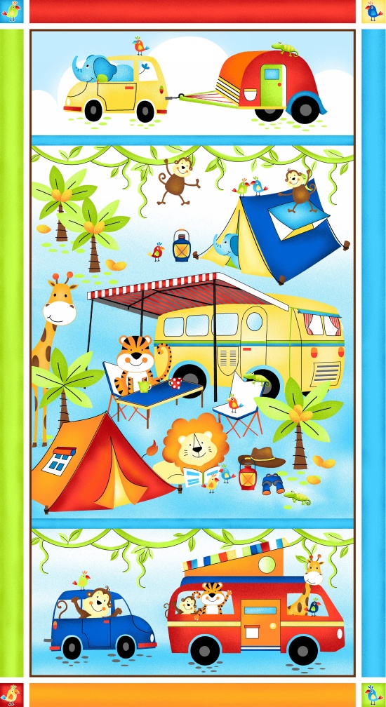 Studio E - Jungle Camp - 24' Panel, Multi