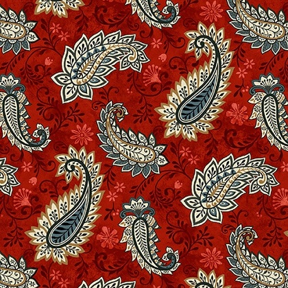 Studio E - Le Poulet - Paisley, Red
