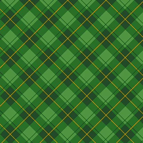 Studio E - Merry Town - Diagonal Plaid, Green