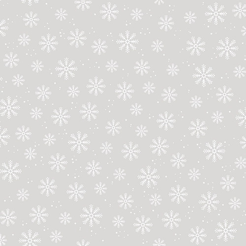 Studio E - Merry Town - Tossed Snowflakes, Gray