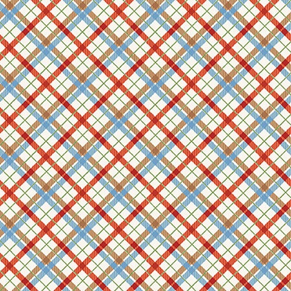 Studio E - Off The Leash - Diagonal Plaid, Multi