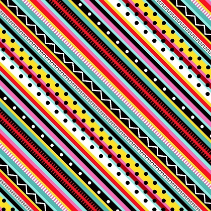 Studio E - Roamin Holiday - Diagonal Stripe, Multi