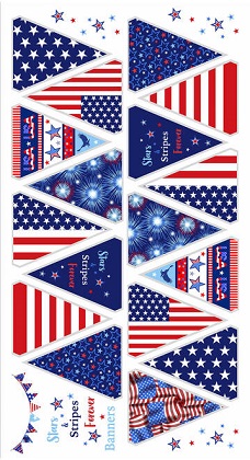 Studio E - Stars & Stripes Forever - 24' Banner Panel, Multi