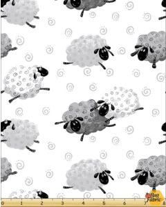 SusyBee - Lewe The Ewe - Leaping Sheep, Medium Grey