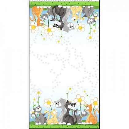 Susybee - Kitty the Cat  - Double Border, White