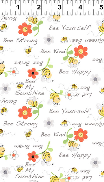 Susybee - Sweet Bees - Bee Kind, White