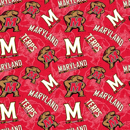Sykel - College Prints - Maryland Terps, Red