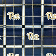 Sykel - College Prints Flannel - Pittsburgh - Gold Letters, Navy