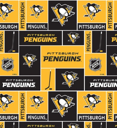 Sykel - NHL Cotton - Pittsburgh Penquins - A/O Fleece W58, Black/Gold