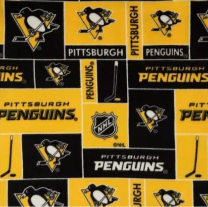 Sykel - NHL-Pittsburgh Penquins - Sq A/O Fleece, Orange/Black