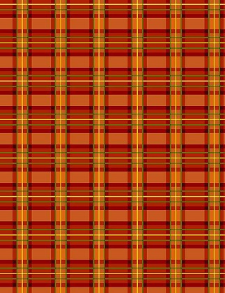 Timeless Treasures - Autumn Leaves - Traditional Harvest Plaid, Red