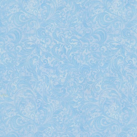 Timeless Treasures - Belle - Delicate Filigree, Sky