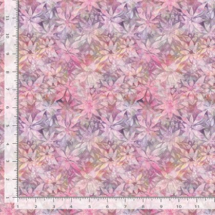 Timeless Treasures - Calico Cat - Shadow Floral Texture, Ppink