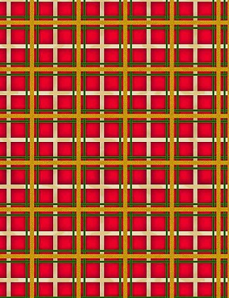 Timeless Treasures - Christmas Joy - Holiday Plaid, Red