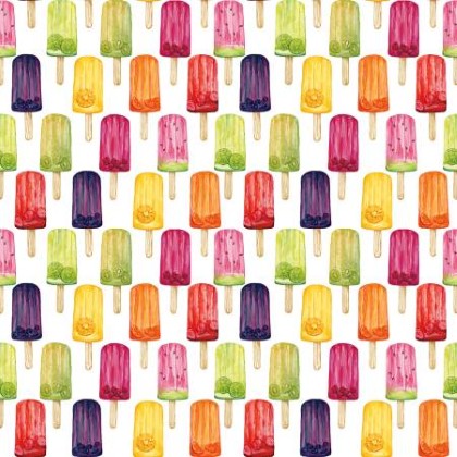 Timeless Treasures - Fruity Popsicles - Tropical Popsicles, Multi