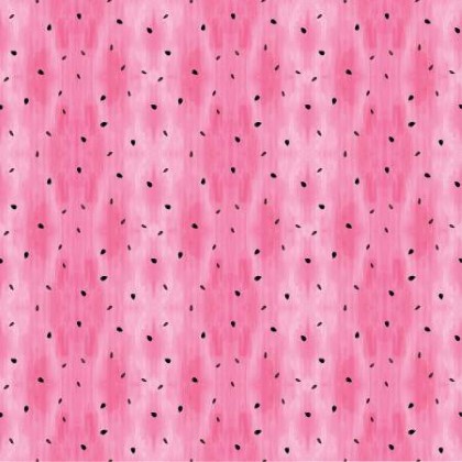 Timeless Treasures - Fruity Popsicles - Watermelon Seeds, Pink