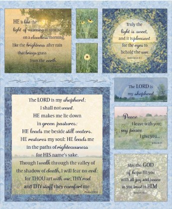 Timeless Treasures - Green Pastures - 36' Green Pastures Panel, Pasture