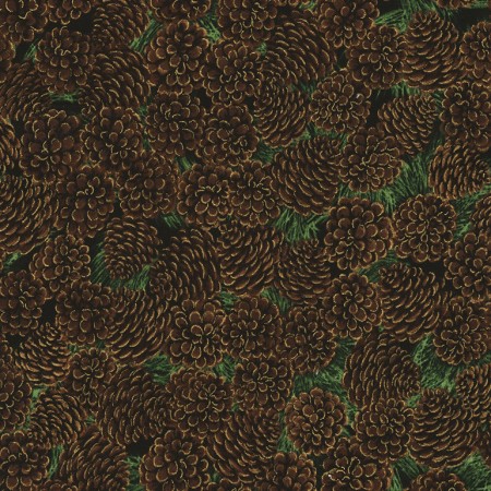 Timeless Treasures - Holiday - Pinecones, Brown