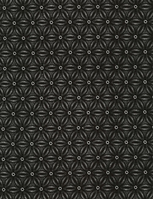 Timeless Treasures - Noir - Geo, Black