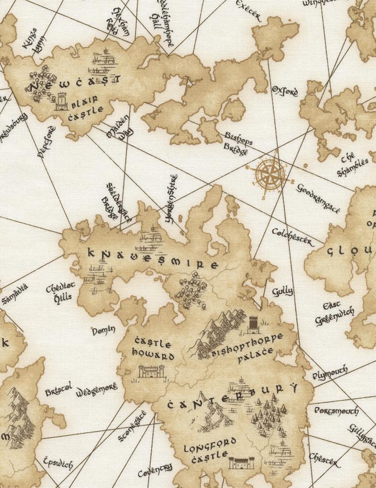 Timeless Treasures - Row x Row - (GM) - Map, Antique