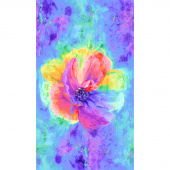 Timeless Treasures - Spirit - 24' Anemone Flower Panel