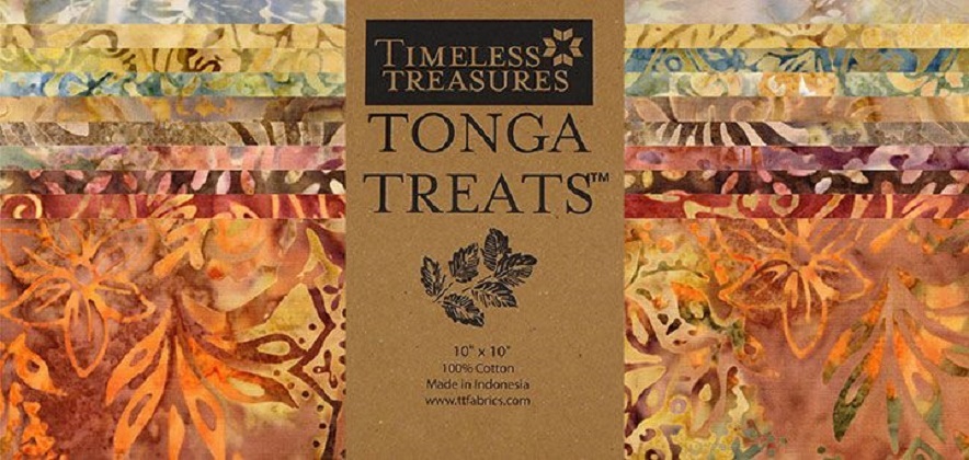 Timeless Treasures - Tonga Windsong BatikTreats - 2.5' Strips