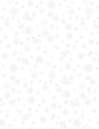 Timeless Treasures - Whiteout - Snowflakes, White on White