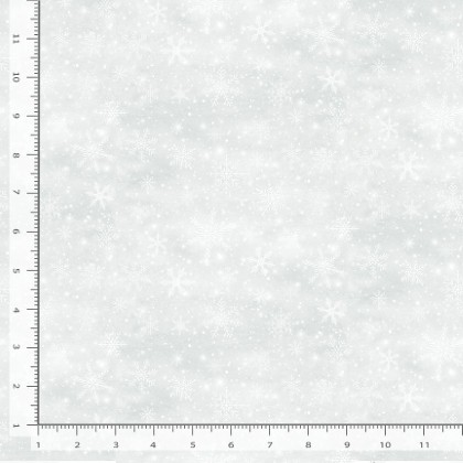 Timeless Treasures - Winter Wonderland - Snowflakes, Mist