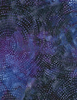 Timeless Treasures - XTonga 106' Batik - Dotty Spiral, Galaxy