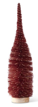 Tree - Burgundy Fringe & Bamboo Whimsical, 23'