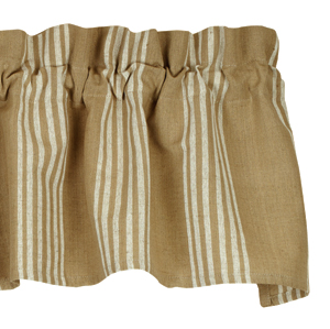 VALANCE - NATURAL STRIPE