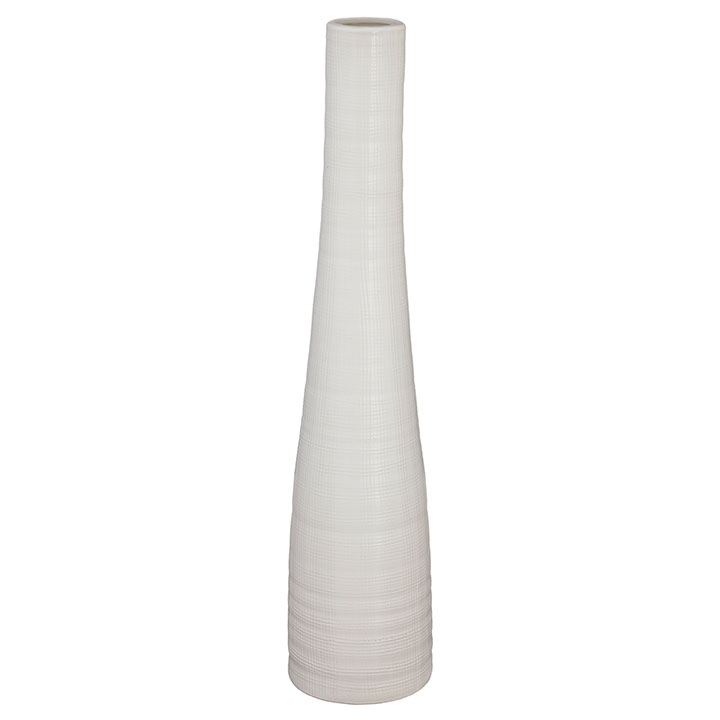 Vase - Tall White Vase, 23.5'