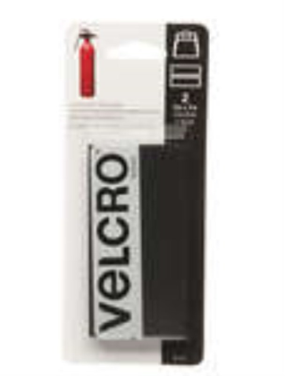 Velcro - 2' x 4' Adhesive Strips - Industrial Strength Heavy Duty, Black
